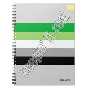 Caderno Espiral Notebook do Orgulho Aromântico