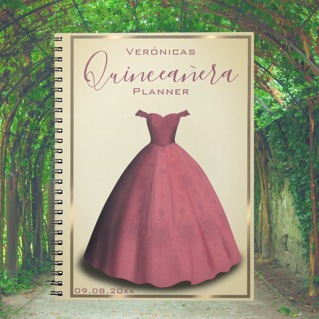 Caderno Espiral Notebook do planejador Quinceañera (Criador carregado)