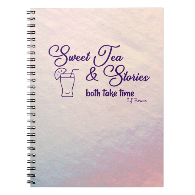 Caderno Espiral Notebook "Doces Tea & Stories" (Frente)