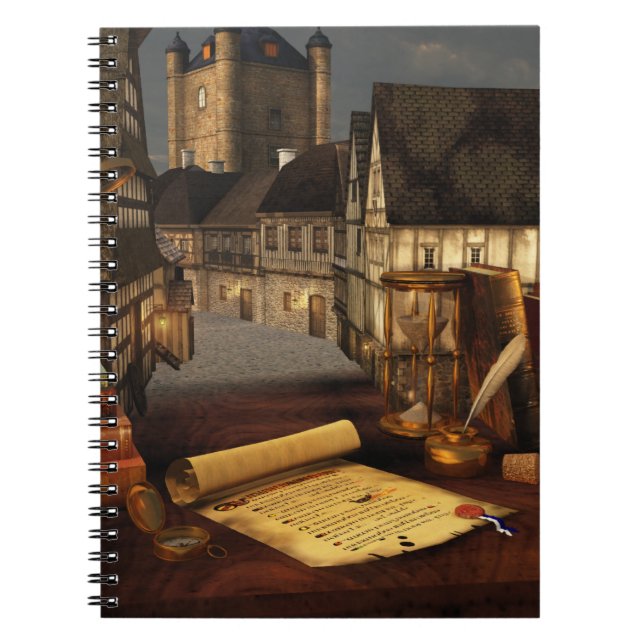 Caderno Espiral Notebook dos horizontes antigos (Frente)