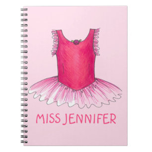 Caderno Espiral Notebook dotado de professor de dança de Balé pers