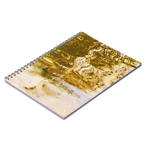 Caderno Espiral Notebook Dourado Mirror Water