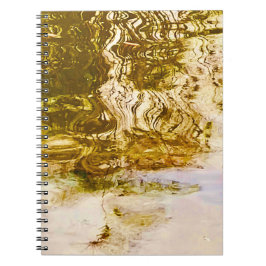 Caderno Espiral Notebook Dourado Mirror Water
