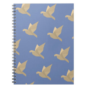 Caderno Espiral Notebook Dovs, Pássaros Voando Arte