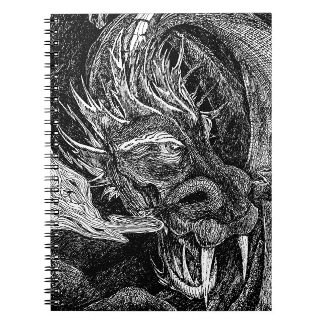 Caderno Espiral Notebook dragão (Frente)