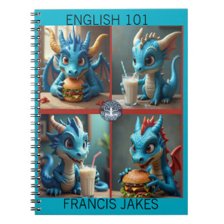 Caderno Espiral Notebook Dragon Cafe