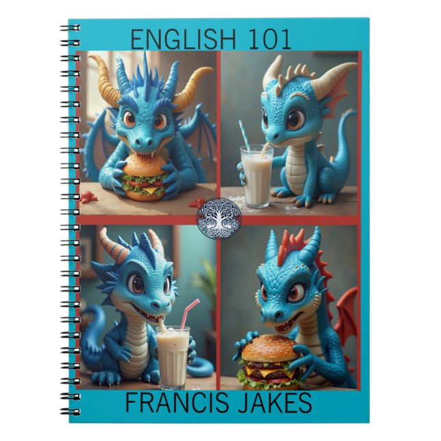 Caderno Espiral Notebook Dragon Cafe (Frente)