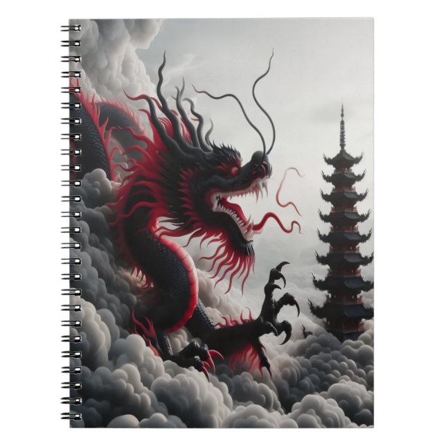 Caderno Espiral Notebook Dragon Storm (Frente)