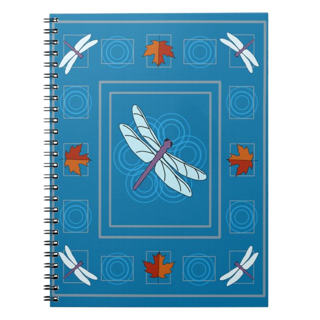 Caderno Espiral Notebook Dragonfly Ripples (Frente)