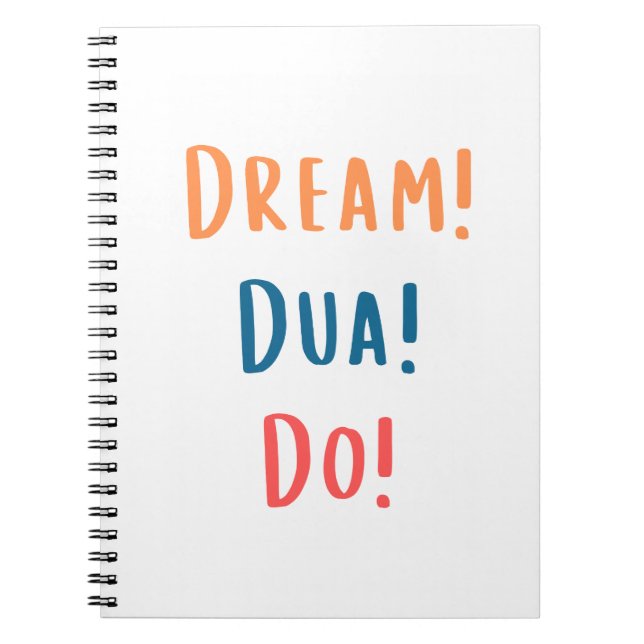 Caderno Espiral Notebook - Dream Dua Do (Frente)