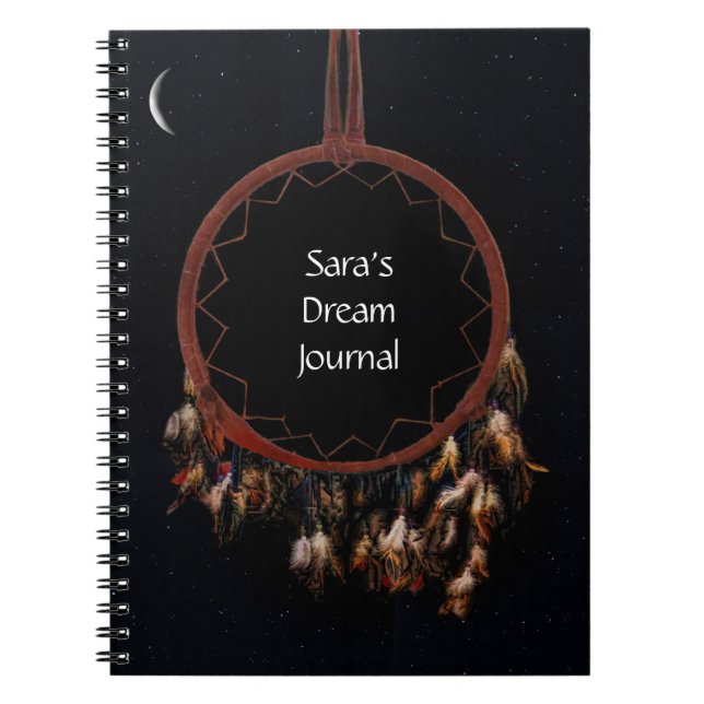 Caderno Espiral Notebook Dreamcatcher Personalizado de Diário (Frente)