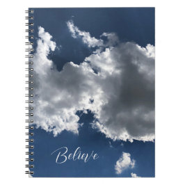 Caderno Espiral Notebook Dreamy White Clouds Photo Spiral