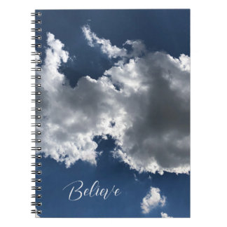 Caderno Espiral Notebook Dreamy White Clouds Photo Spiral