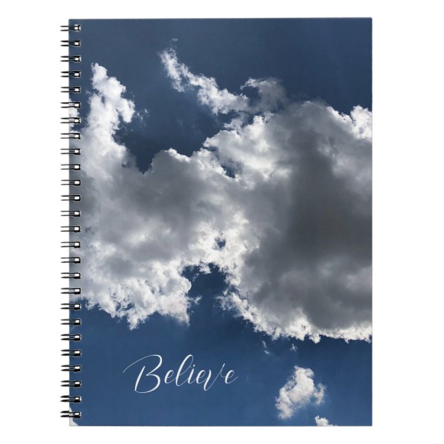 Caderno Espiral Notebook Dreamy White Clouds Photo Spiral (Frente)