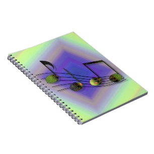 Caderno Espiral Notebook Dubstep Notes