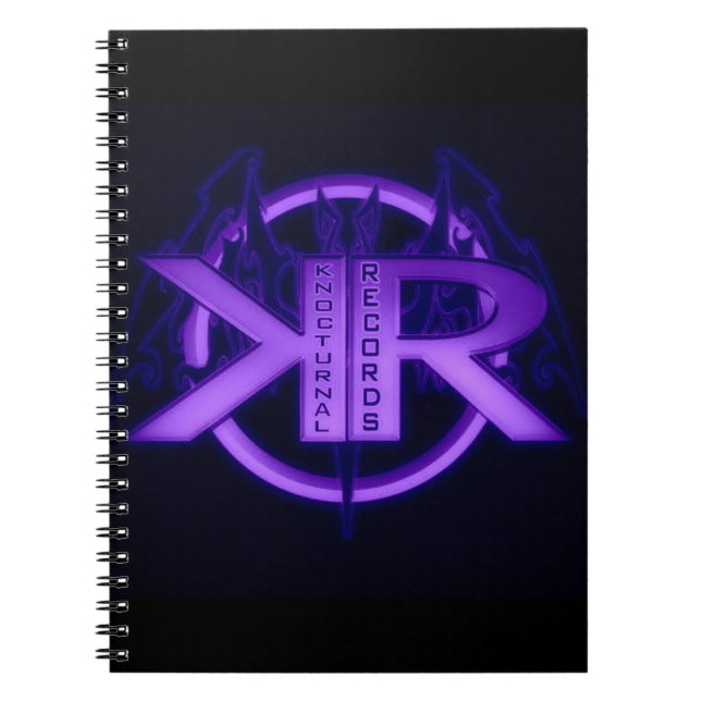 Caderno Espiral Notebook e Escrevendo de registros noturnos (Frente)