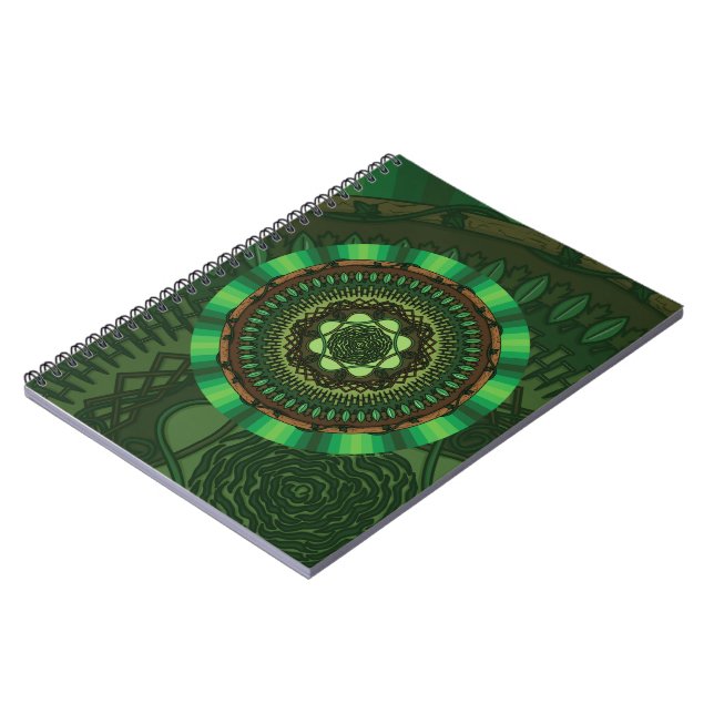 Caderno Espiral Notebook Earth Mandala (Left Side)