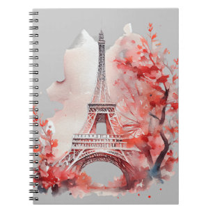 Caderno Espiral Notebook Eiffel Tower Paris Spiral Photo