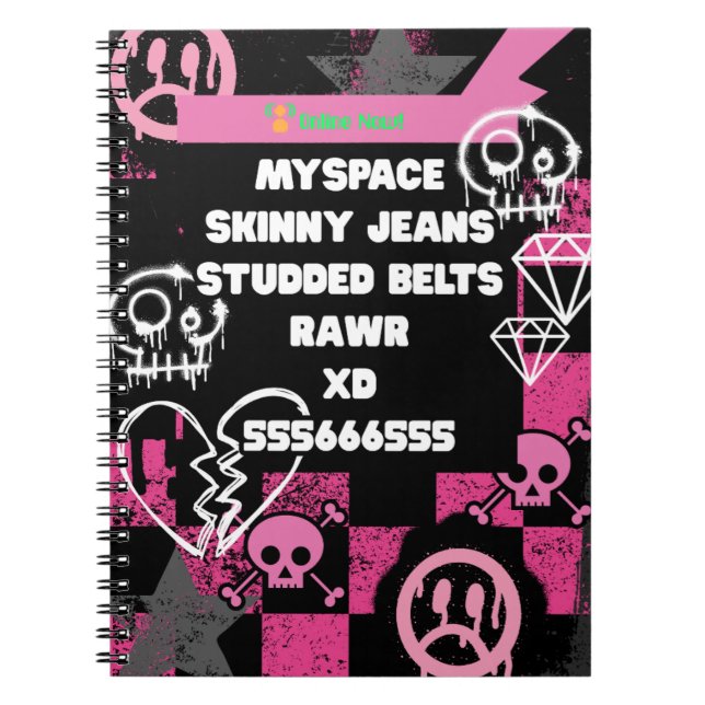 Caderno Espiral Notebook Elder Emo (Frente)