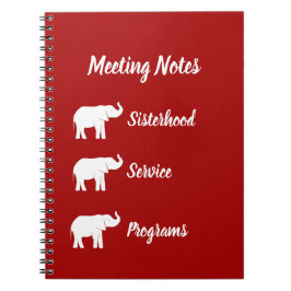 Caderno Espiral Notebook elefante