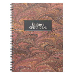 Caderno Espiral Notebook Elegante cor-de-rosa