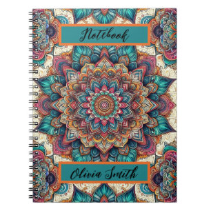 Caderno Espiral Notebook Elegante Mandala Spiral