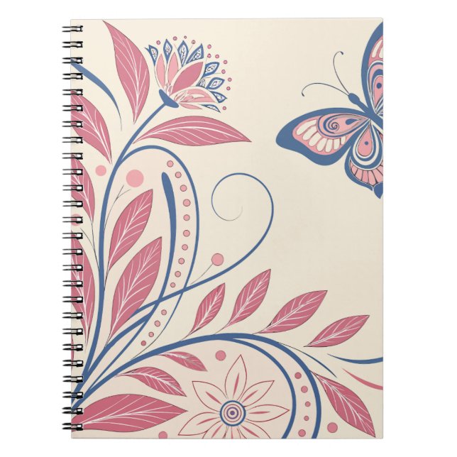 Caderno Espiral Notebook Elegante Vintage (Frente)