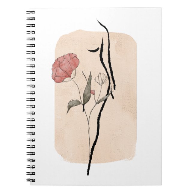 Caderno Espiral Notebook Elegante Wall Art Design Spiral (Frente)