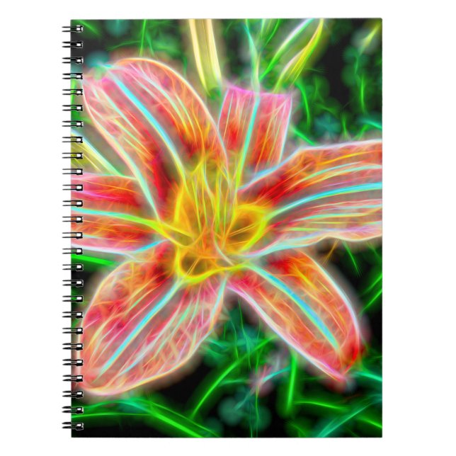 Caderno Espiral Notebook Elétrico Lily Spiral (Frente)