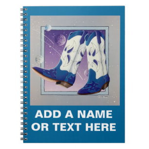 Caderno Espiral Notebook Elétrico Slide Cowboy Boots