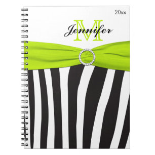Caderno Espiral Notebook em branco com Limão preto