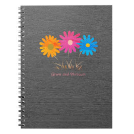 Caderno Espiral Notebook em crescimento e brilho