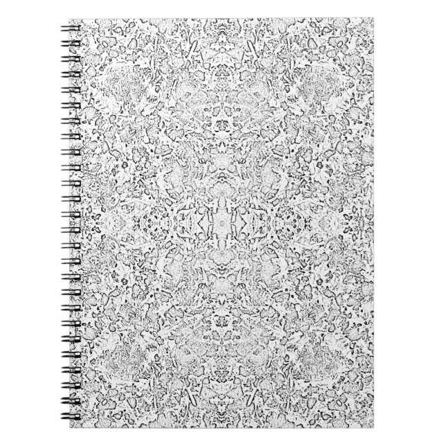 Caderno Espiral Notebook em formato branco (Frente)