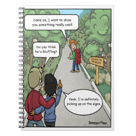 Caderno Espiral Notebook Engraçado Bluffing