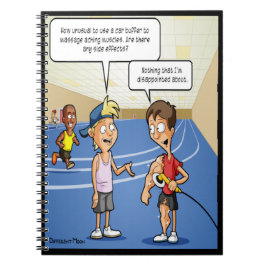 Caderno Espiral Notebook Engraçado com Massagem de Carro Buffer