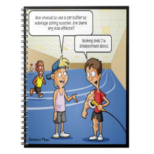 Caderno Espiral Notebook Engraçado com Massagem de Carro Buffer