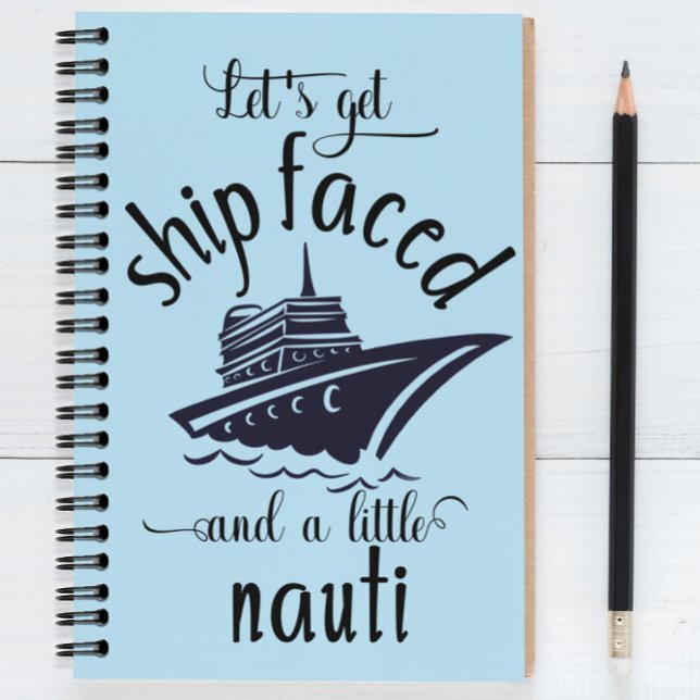 Caderno Espiral Notebook Engraçado Diário de Férias de Cruise (Criador carregado)