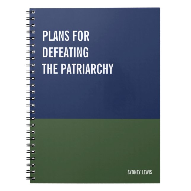 Caderno Espiral Notebook engraçado, Diário humorístico Escrevendo, (Frente)