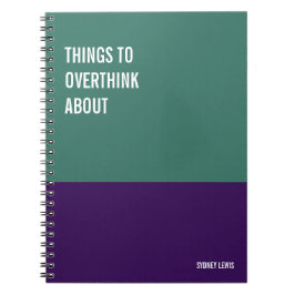 Caderno Espiral Notebook engraçado, Diário humorístico Escrevendo,