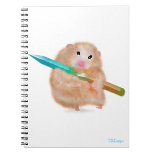 Caderno Espiral Notebook Engraçado Hamster