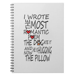 Caderno Espiral Notebook engraçado para amantes de cães