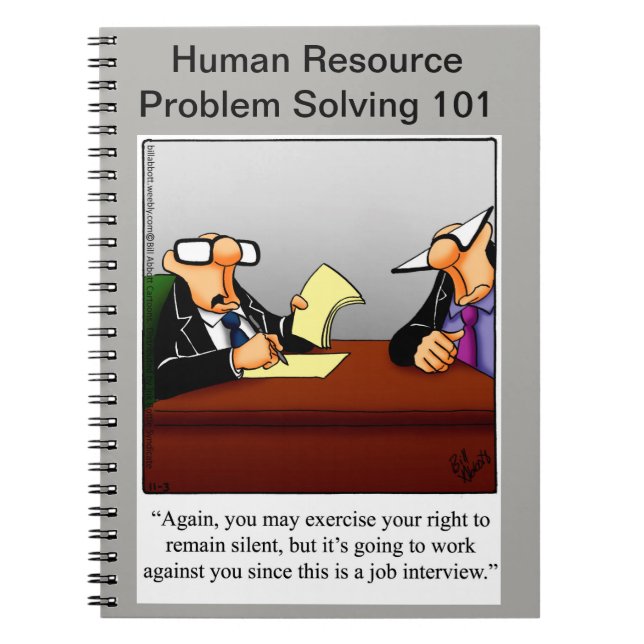 Caderno Espiral Notebook Engraçado para Empresas (Frente)