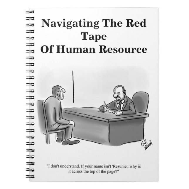 Caderno Espiral Notebook Engraçado para Empresas (Frente)