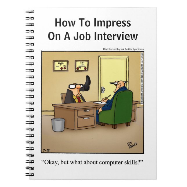 Caderno Espiral Notebook Engraçado para Empresas (Frente)