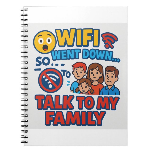 Caderno Espiral Notebook engraçado para estudantes (Frente)