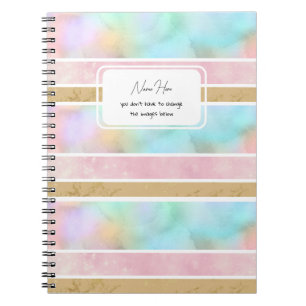 Caderno Espiral Notebook engraçado personalizável strips agradável