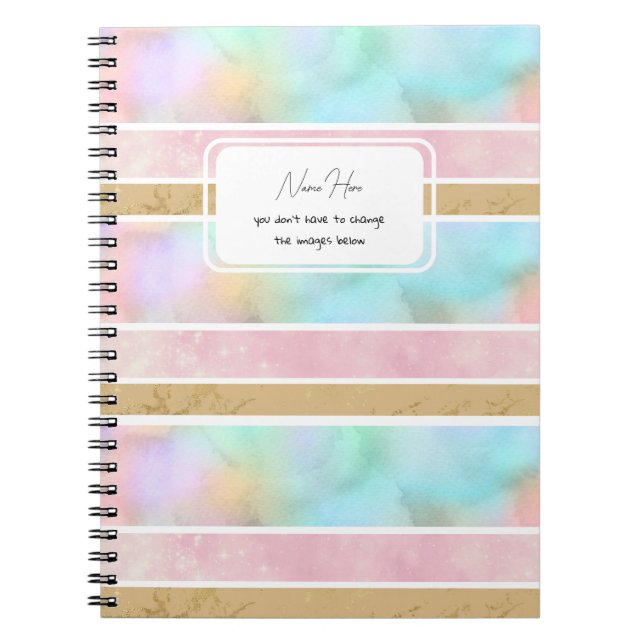 Caderno Espiral Notebook engraçado personalizável strips agradável (Frente)