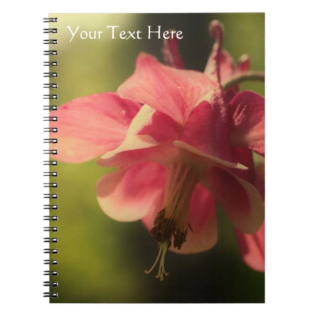 Caderno Espiral Notebook Enhanced Columbine Flower Nature (Frente)