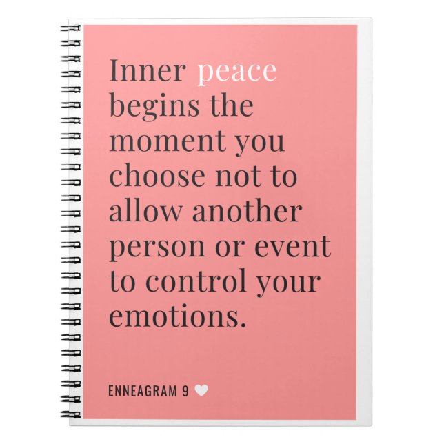 Caderno Espiral Notebook Enneagram 9 (Frente)