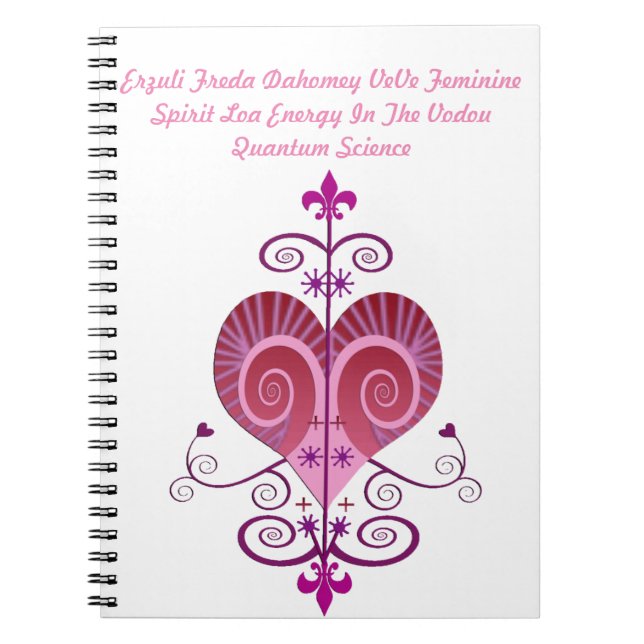 CADERNO ESPIRAL NOTEBOOK ERZULI FREDA DAHOMEY VEVE (Frente)